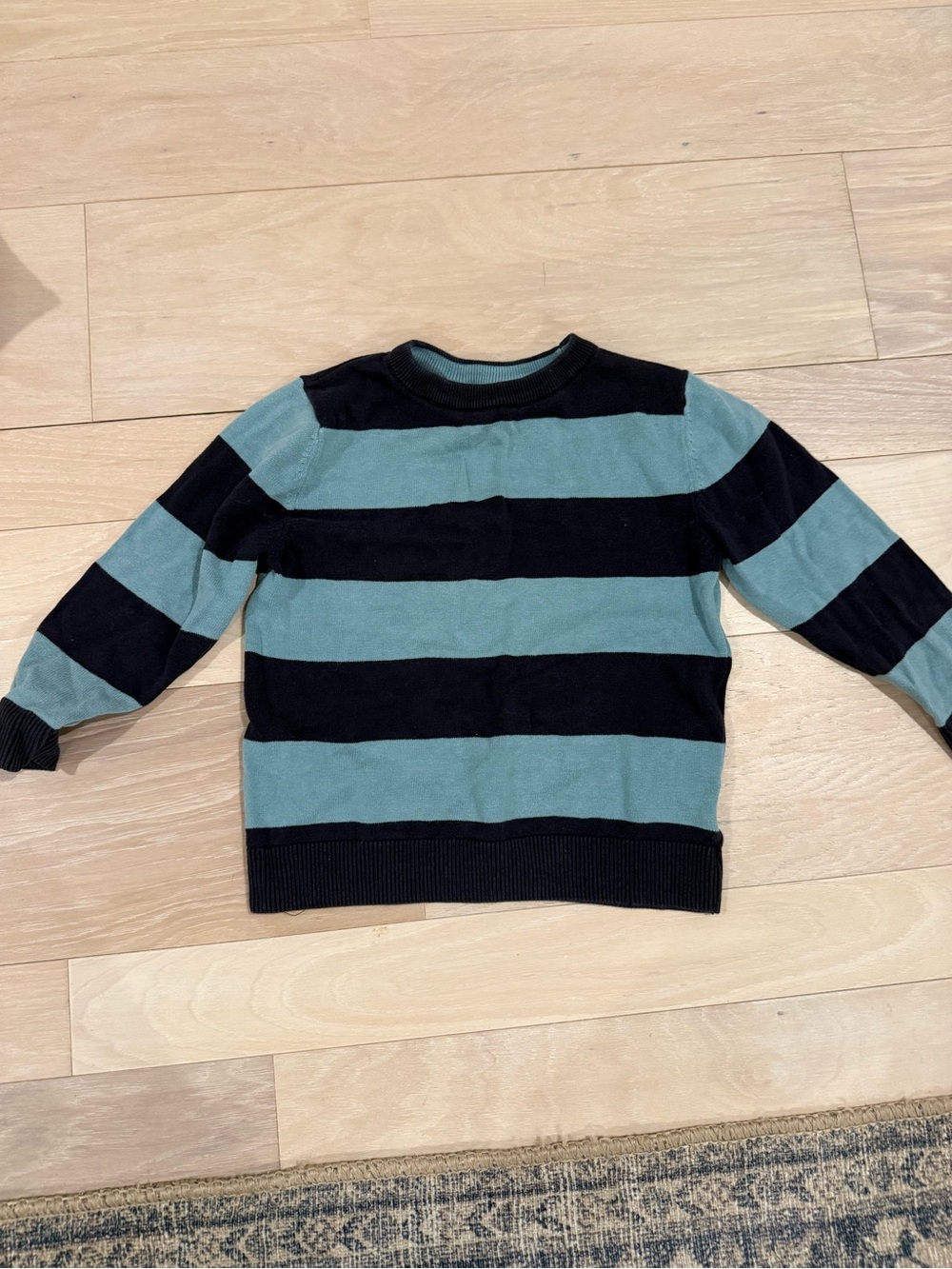 H&M Kids Striped Sweater in Black and Teal